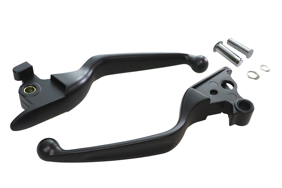 HARLEY Hand Lever Set Black Fits 2018-2024 FXFB,   2018-2024 FXFBS,   2018-2024 FXDRS,   2018-2024 F
