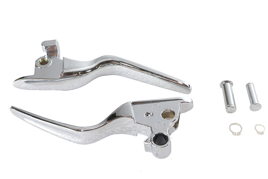 HARLEY Hand Lever Set Chrome Fits 2018-2024 FXFB,   2018-2024 FXFBS,   2018-2024 FXDRS,   2018-2024