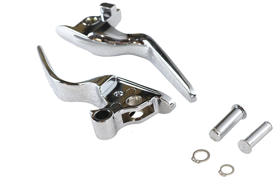 HARLEY Hand Lever Set Chrome Fits 2018-2024 FXFB,   2018-2024 FXFBS,   2018-2024 FXDRS,   2018-2024