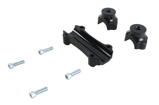 HARLEY Fat 1 inch Riser Set Black fits 0-  Custom, applications for 1-1/4 handlebars"