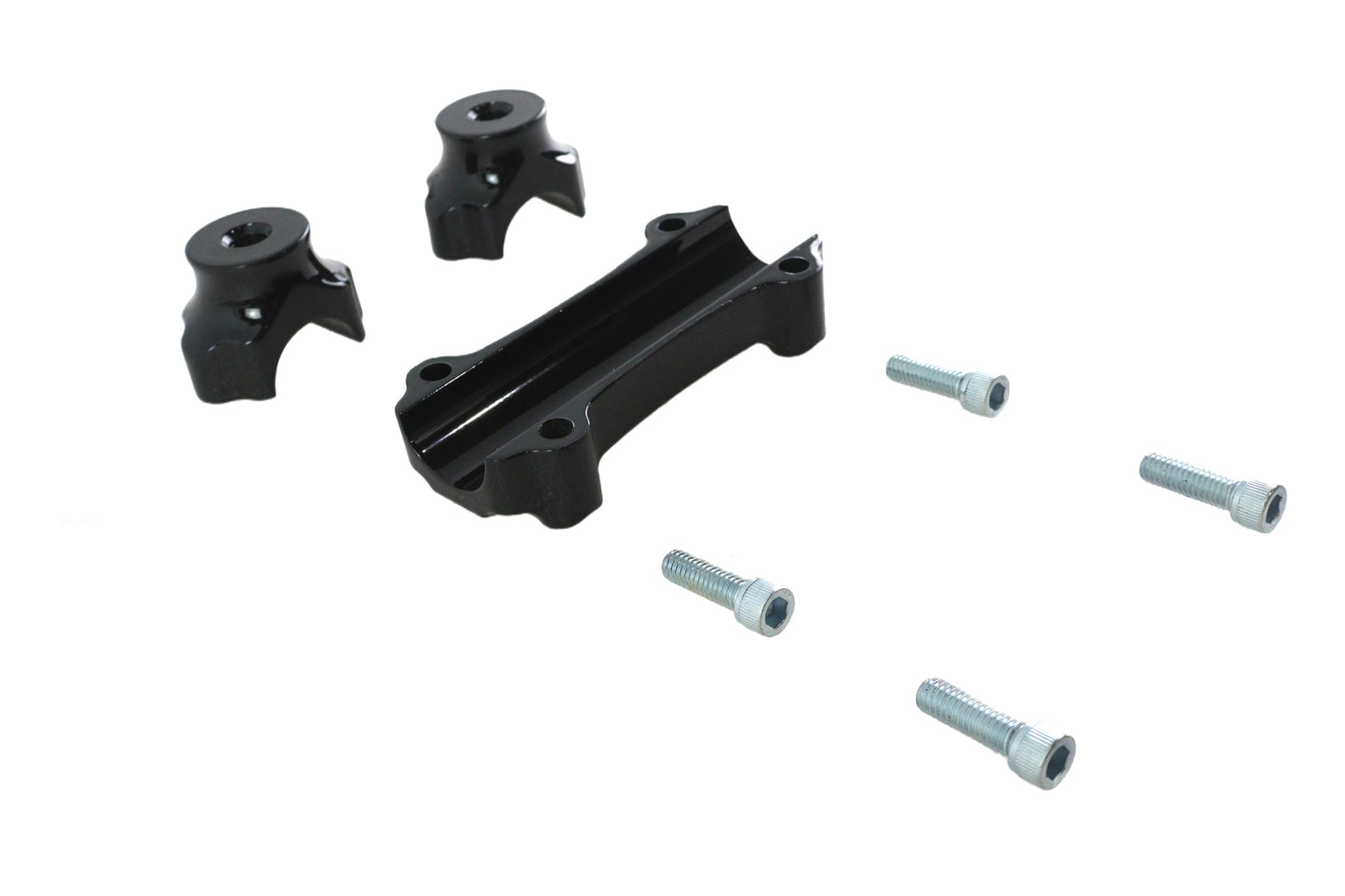 HARLEY Fat 1 inch Riser Set Black fits 0-  Custom, applications for 1-1/4 handlebars"