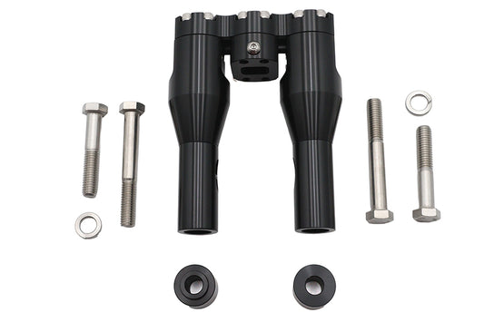 HARLEY Wyatt Gatling 6 inch Baron Style Riser Set Black Fits 0-  Custom, application