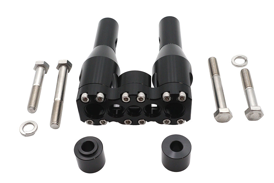 HARLEY Wyatt Gatling 6 inch Baron Style Riser Set Black Fits 0-  Custom, application