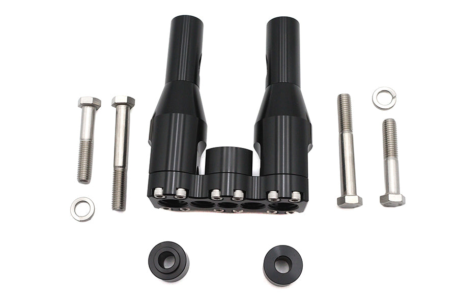 HARLEY Wyatt Gatling 6 inch Baron Style Riser Set Black Fits 0-  Custom, application