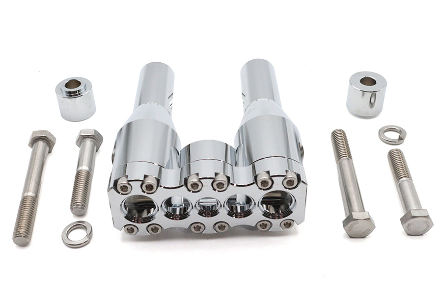 HARLEY Wyatt Gatling 6 inch Baron Style Riser Set Chrome Fits 0-  Custom, application