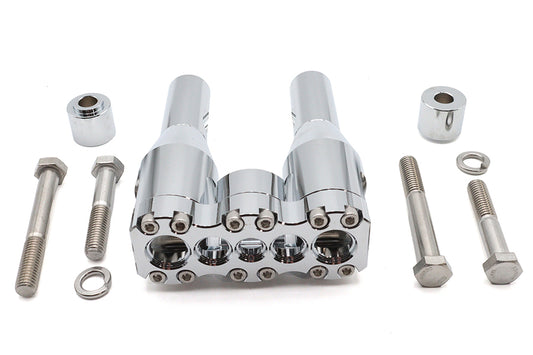 HARLEY Wyatt Gatling 6 inch Baron Style Riser Set Chrome Fits 0-  Custom, application