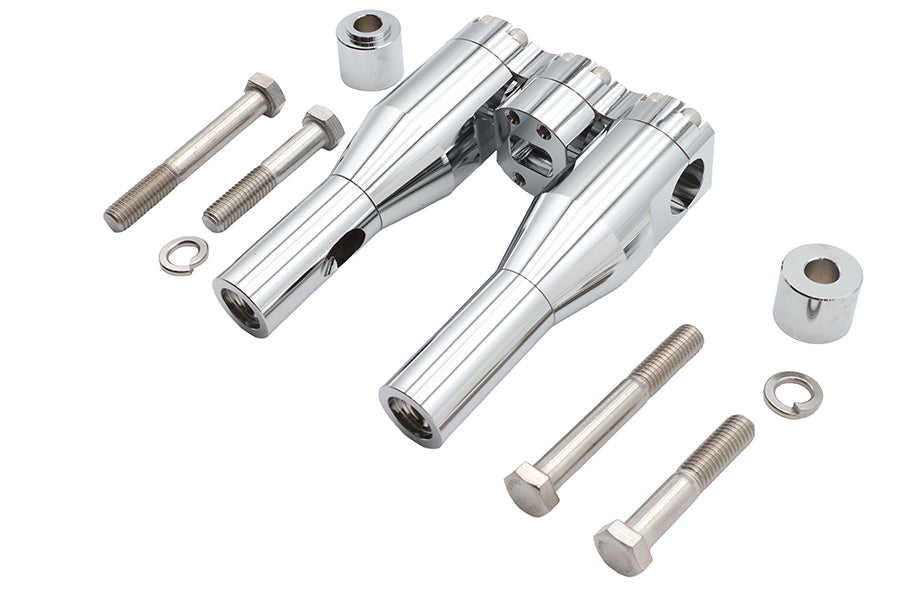 HARLEY Wyatt Gatling 6 inch Baron Style Riser Set Chrome Fits 0-  Custom, application