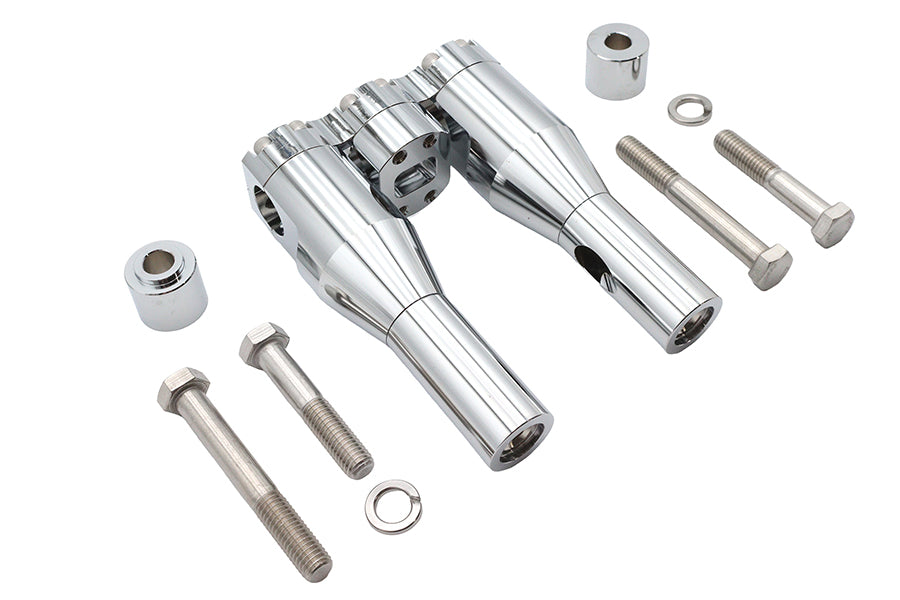HARLEY Wyatt Gatling 6 inch Baron Style Riser Set Chrome Fits 0-  Custom, application