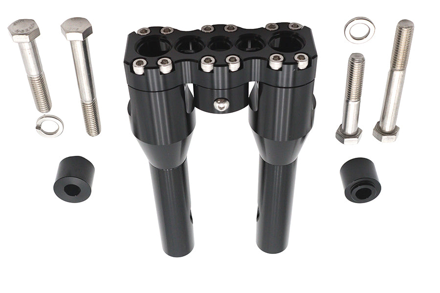 HARLEY Wyatt Gatling 8 inch Baron Style Riser Set Black Fits 0-  Custom, application