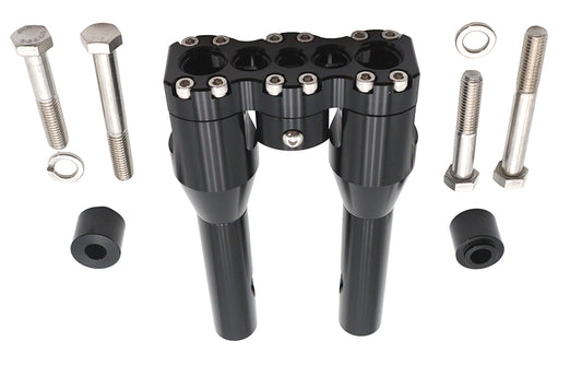 HARLEY Wyatt Gatling 8 inch Baron Style Riser Set Black Fits 0-  Custom, application
