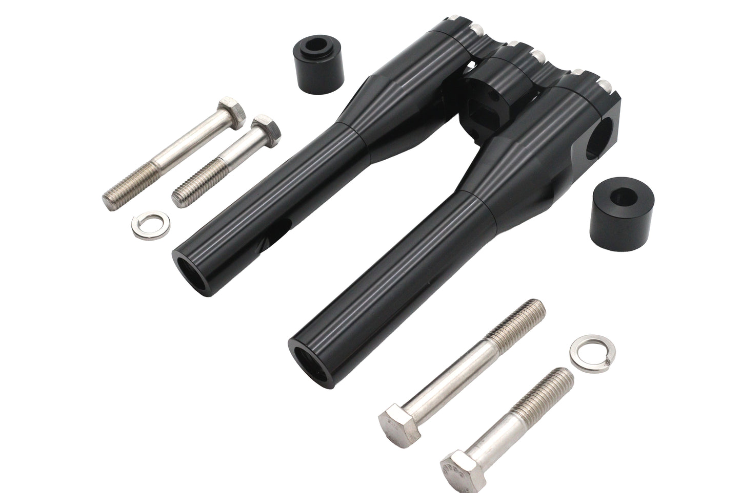 HARLEY Wyatt Gatling 8 inch Baron Style Riser Set Black Fits 0-  Custom, application