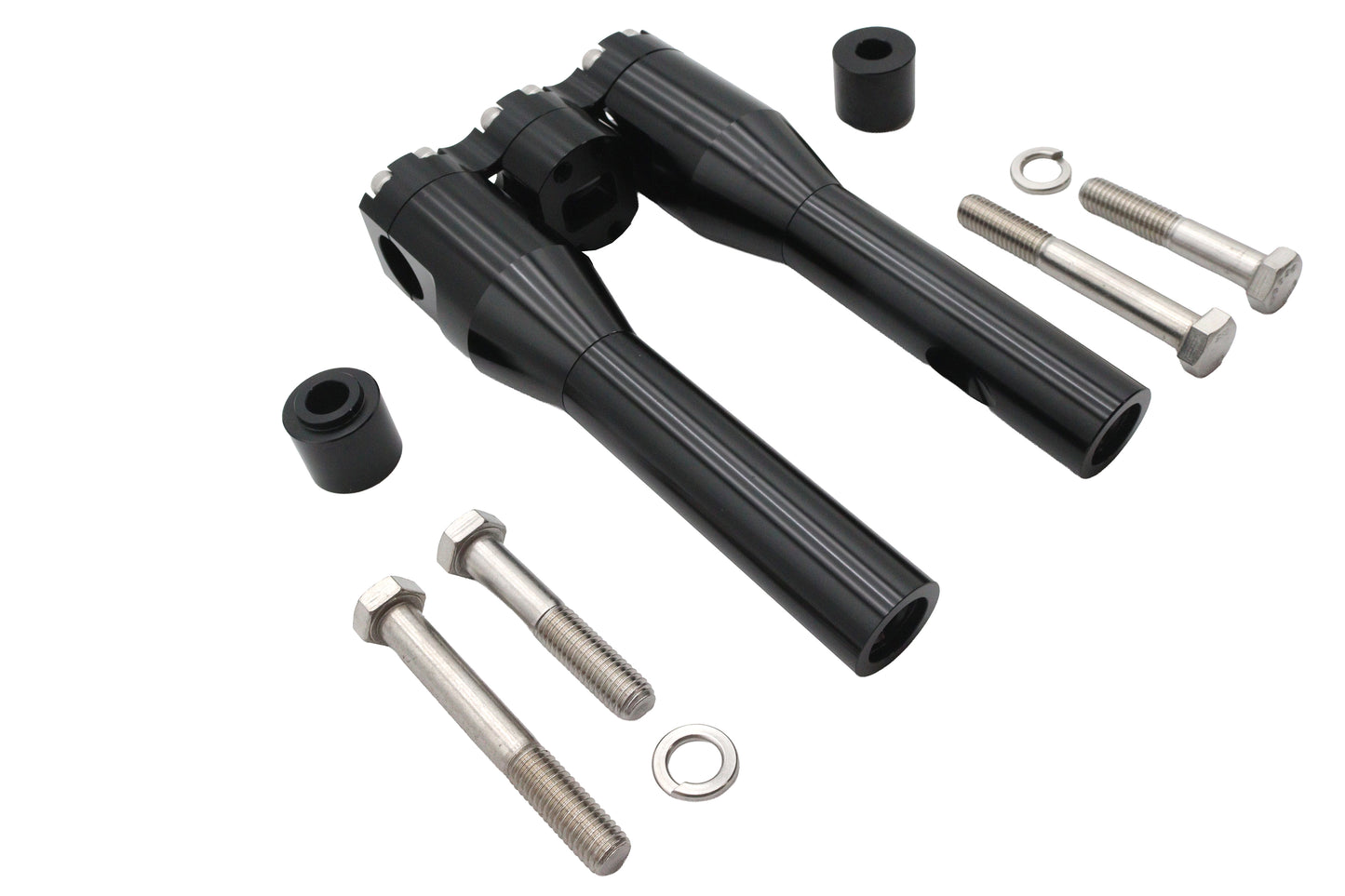 HARLEY Wyatt Gatling 8 inch Baron Style Riser Set Black Fits 0-  Custom, application