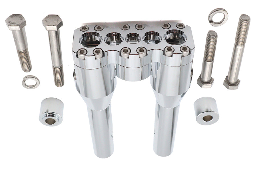 HARLEY Wyatt Gatling 8 inch Baron Style Riser Set Chrome Fits 0-  Custom, application
