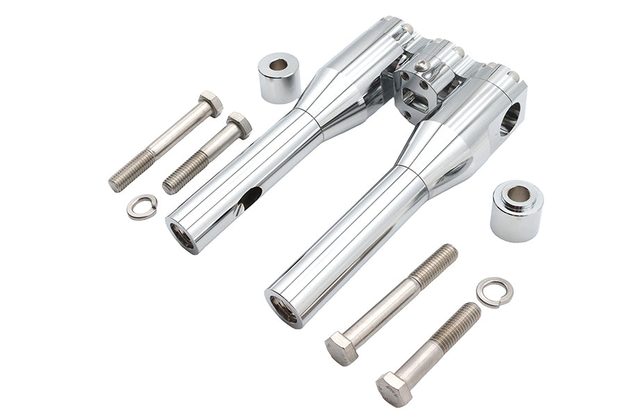 HARLEY Wyatt Gatling 8 inch Baron Style Riser Set Chrome Fits 0-  Custom, application