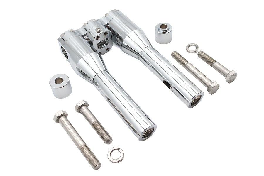 HARLEY Wyatt Gatling 8 inch Baron Style Riser Set Chrome Fits 0-  Custom, application