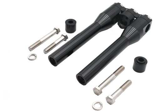 HARLEY Wyatt Gatling 10 inch Baron Style Riser Set Black Fits 0-  Custom, application