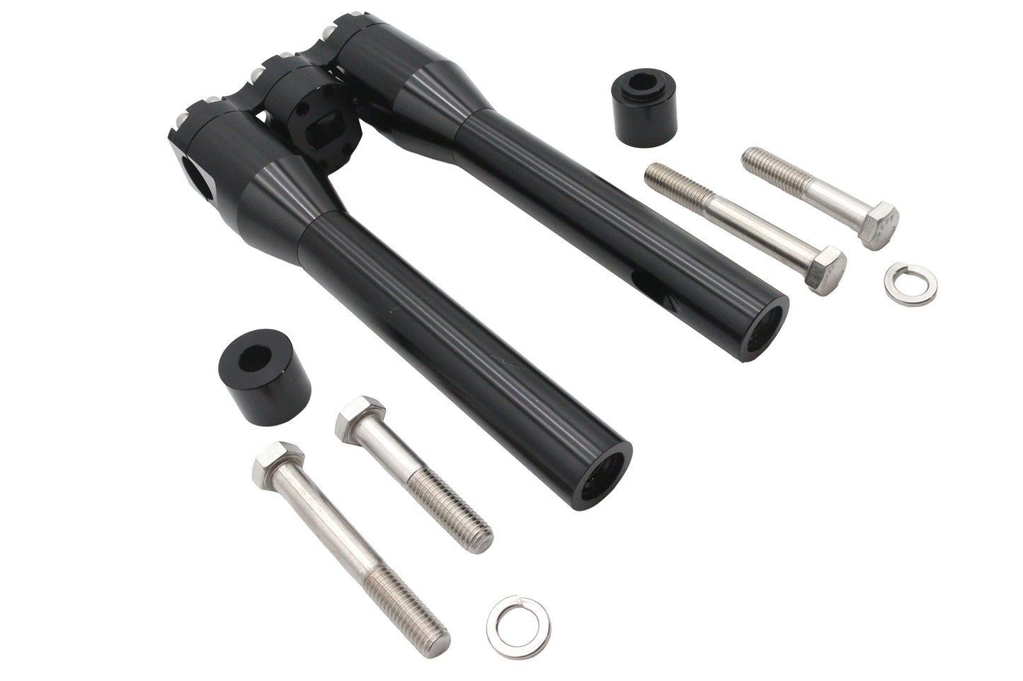 HARLEY Wyatt Gatling 10 inch Baron Style Riser Set Black Fits 0-  Custom, application