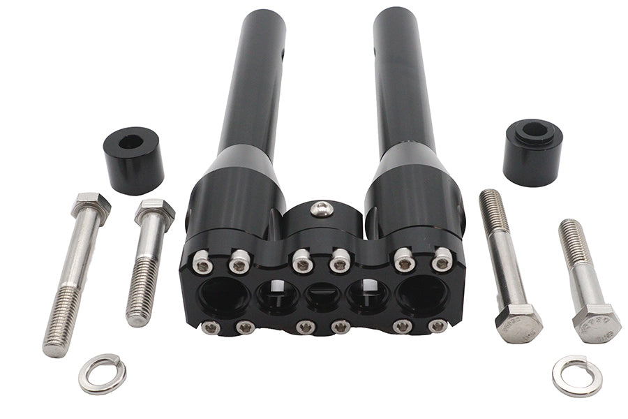 HARLEY Wyatt Gatling 10 inch Baron Style Riser Set Black Fits 0-  Custom, application