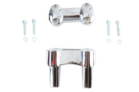 HARLEY 4.1 inch Fat Riser Kit Chrome Fits 0-  Custom, application for 1 handlebars"