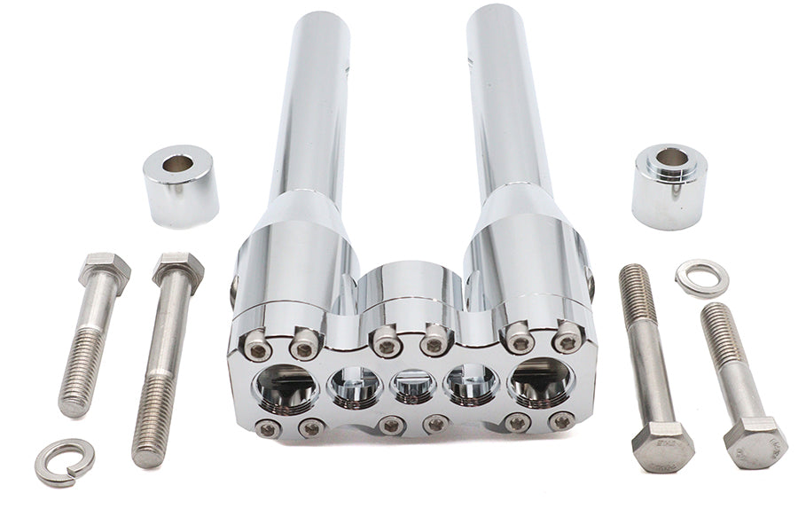 HARLEY Wyatt Gatling 10 inch Baron Style Riser Set Chrome Fits 0-  Custom, application
