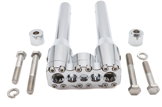 HARLEY Wyatt Gatling 10 inch Baron Style Riser Set Chrome Fits 0-  Custom, application