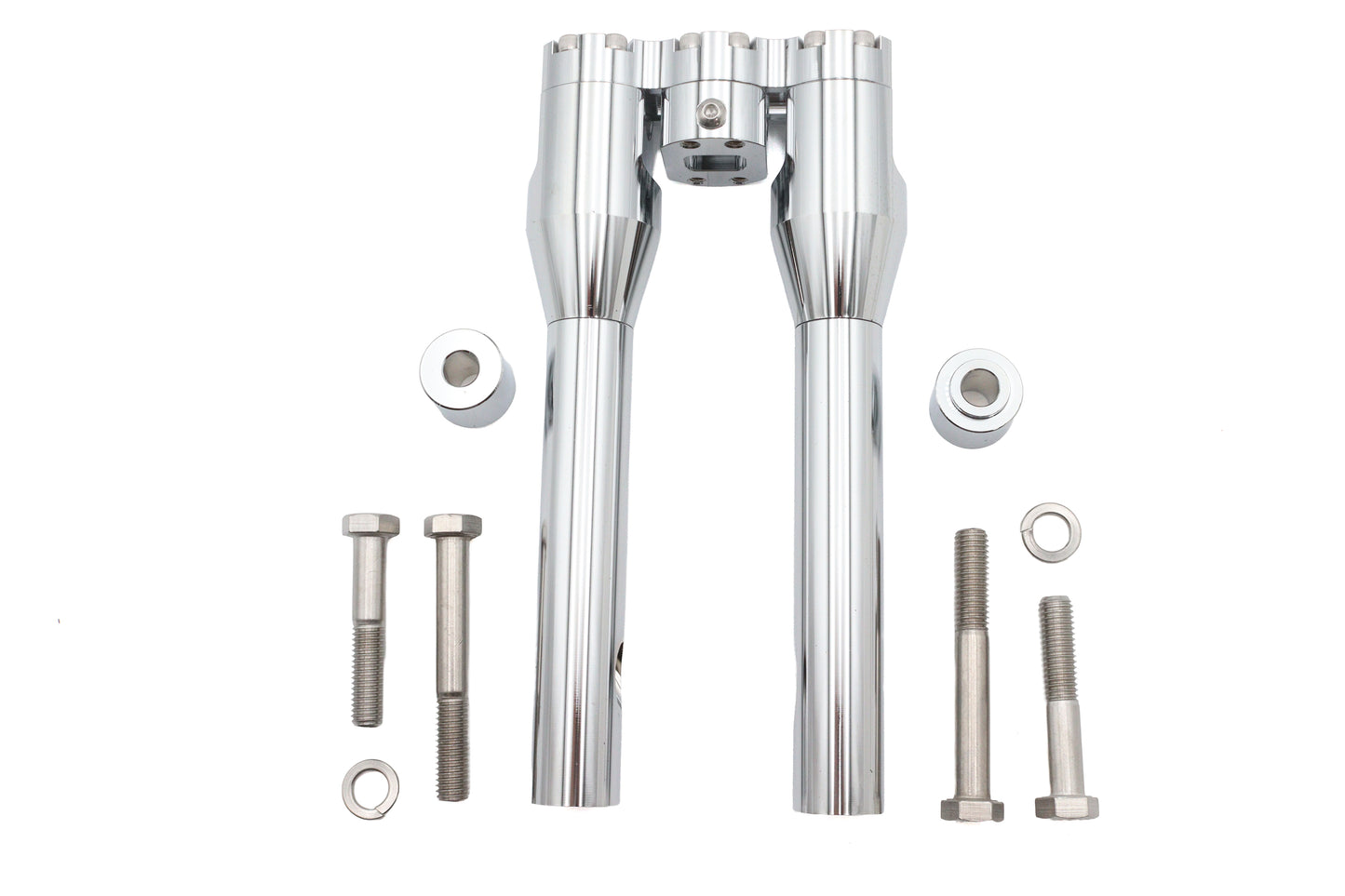 HARLEY Wyatt Gatling 10 inch Baron Style Riser Set Chrome Fits 0-  Custom, application