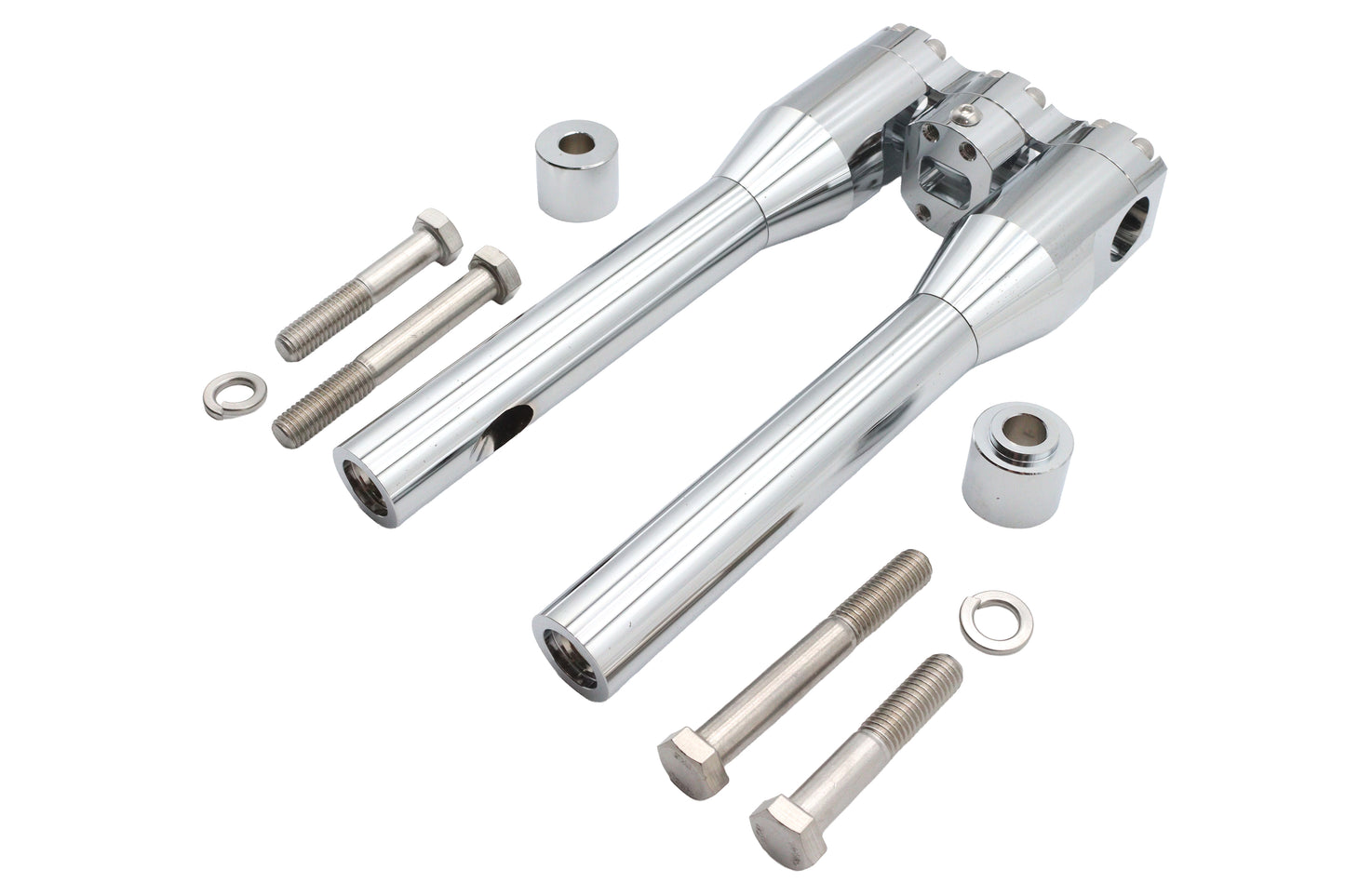 HARLEY Wyatt Gatling 10 inch Baron Style Riser Set Chrome Fits 0-  Custom, application