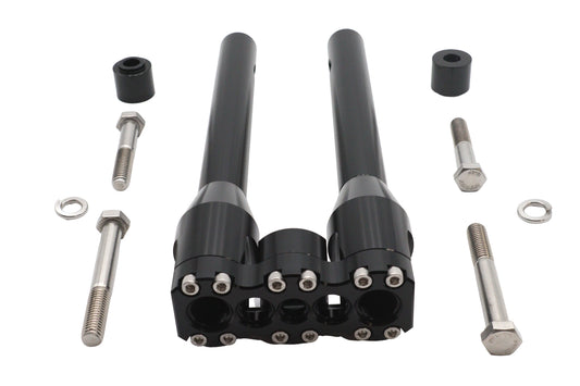 HARLEY Wyatt Gatling 12 inch Baron Style Riser Set Black Fits 0-  Custom, application
