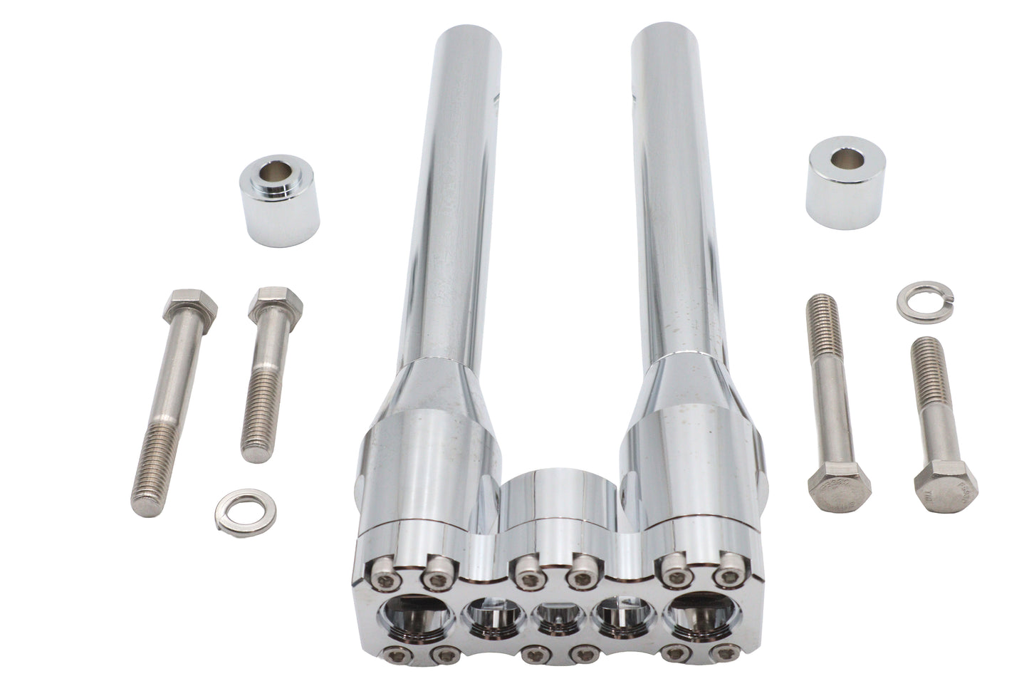 HARLEY Wyatt Gatling 12 inch Baron Style Riser Set Chrome Fits 0-  Custom, application