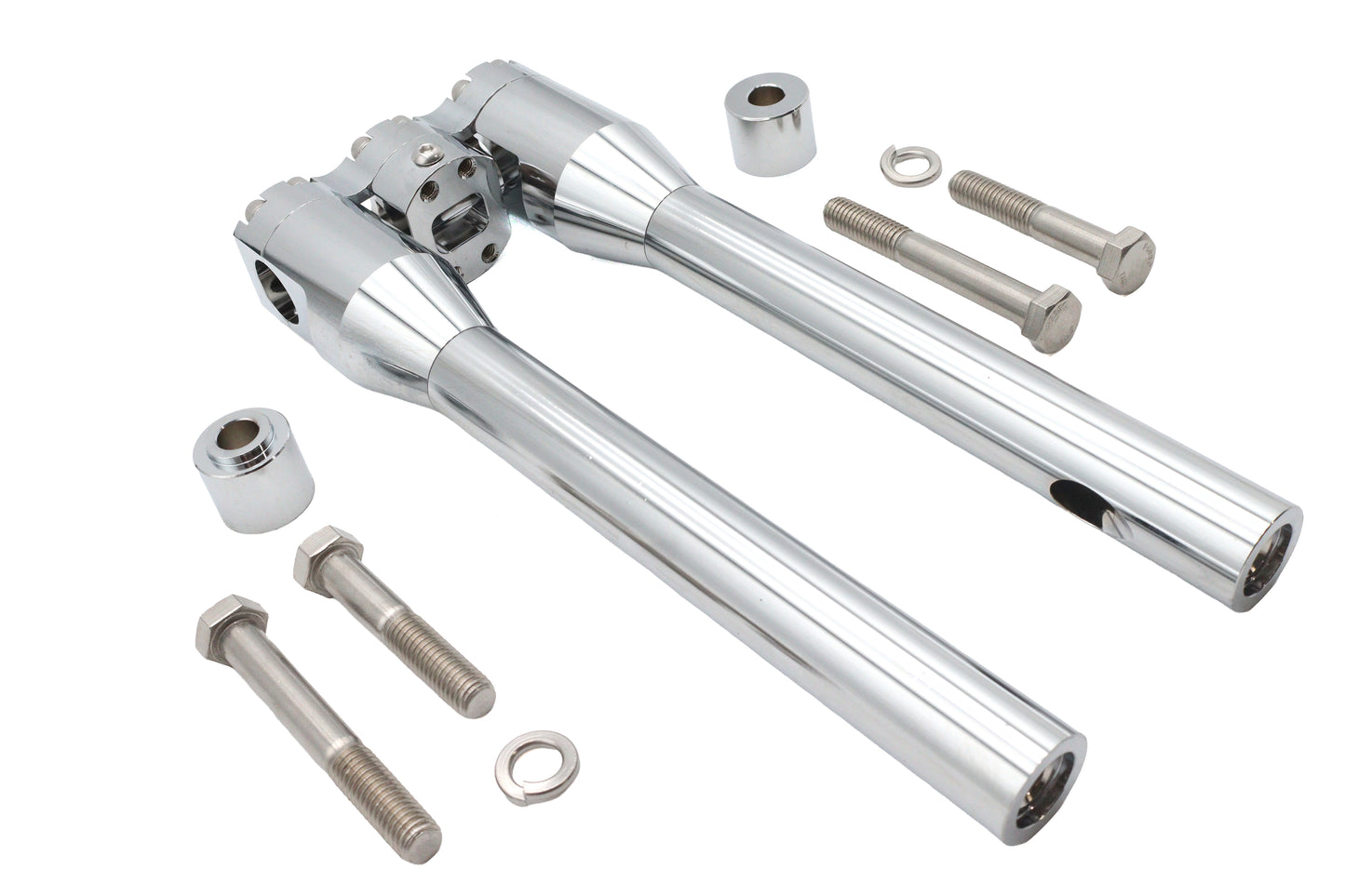 HARLEY Wyatt Gatling 12 inch Baron Style Riser Set Chrome Fits 0-  Custom, application