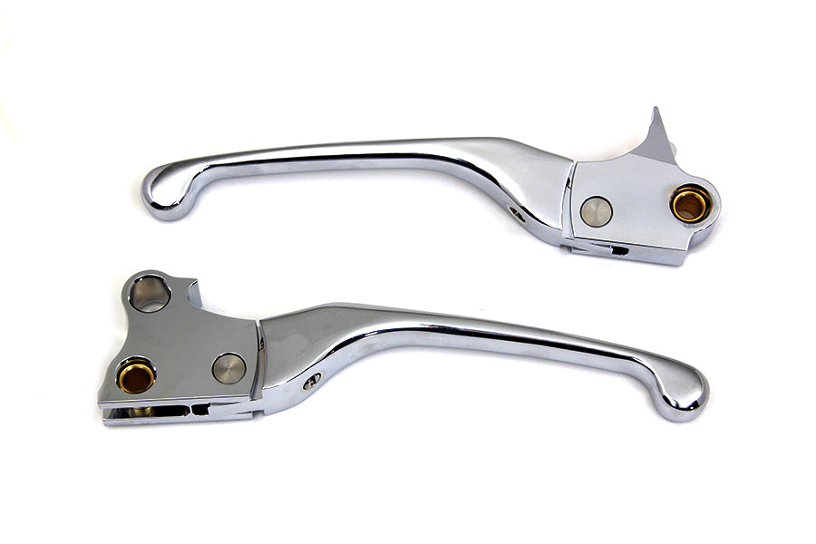 HARLEY Chrome Adjustable Hand Lever Set Fits 1996-2012 FXST,   1996-2012 FLST,   1996-2012 FLT,