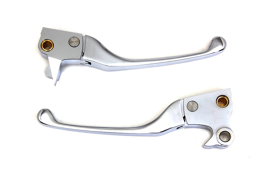 HARLEY Chrome Adjustable Hand Lever Set Fits 2004-2012 XL,