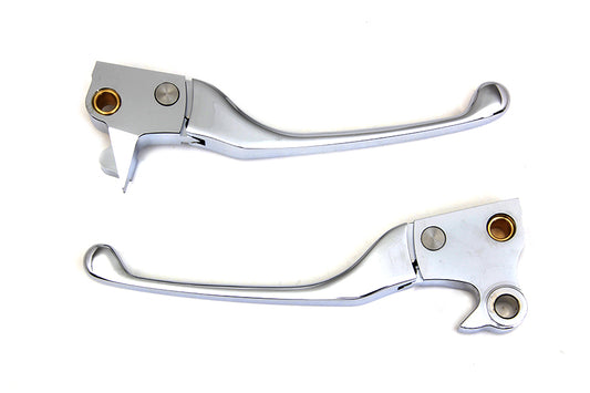 HARLEY Chrome Adjustable Hand Lever Set Fits 2004-2012 XL,