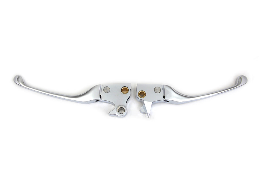 HARLEY Chrome Adjustable Hand Lever Set Fits 2004-2012 XL,
