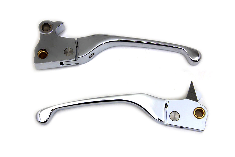 HARLEY Chrome Adjustable Hand Lever Set Fits 2004-2012 XL,