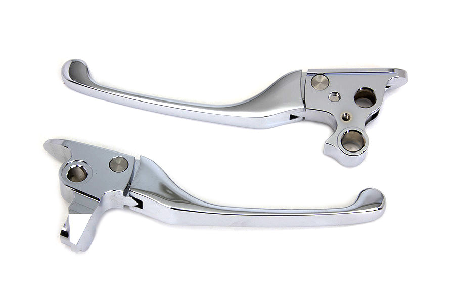 HARLEY Chrome Adjustable Hand Lever Set Fits 2008-2013 FLT,