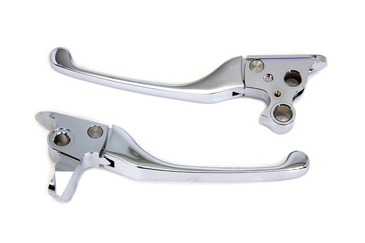 HARLEY Chrome Adjustable Hand Lever Set Fits 2008-2013 FLT,