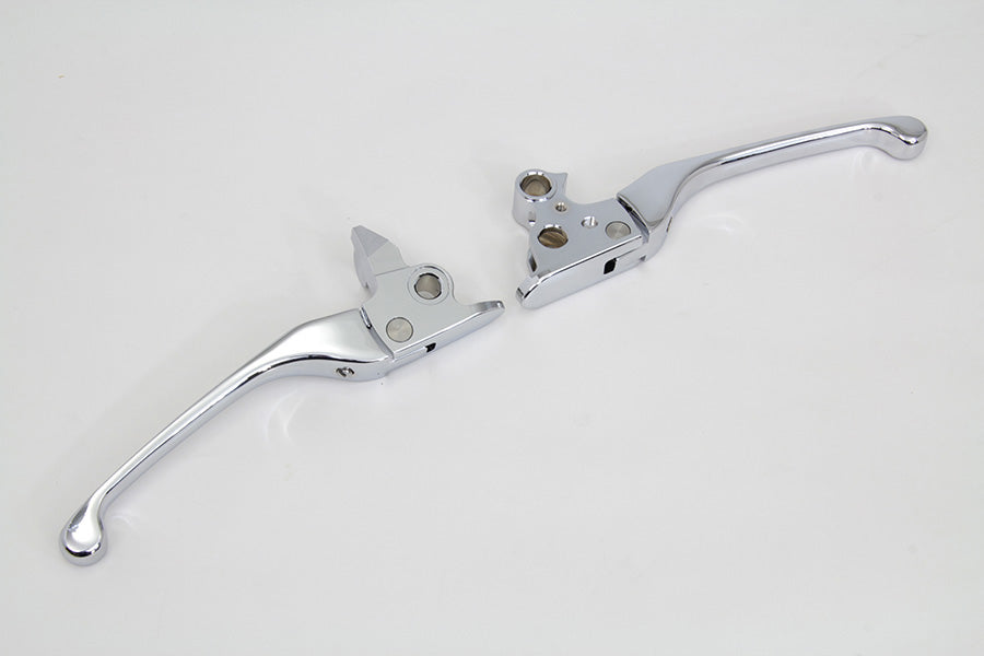 HARLEY Chrome Adjustable Hand Lever Set Fits 2008-2013 FLT,