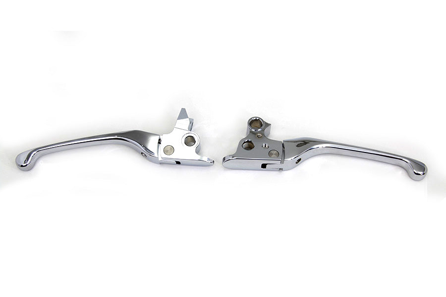 HARLEY Chrome Adjustable Hand Lever Set Fits 2008-2013 FLT,
