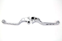 HARLEY Chrome Contour Drilled Hand Lever Set with Skull Ends Fits 1996-2003 XL,   1996-2017 FXD,   1