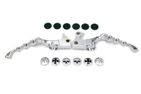 HARLEY Chrome Skeleton Hand Lever Set Fits 2004-2013 XL,