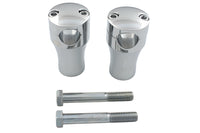 HARLEY 3 inch Solid Billet Riser Set Chrome Fits 0-  Custom, application for 1 handlebars"