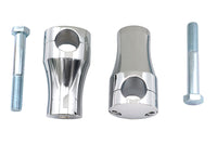 HARLEY 3 inch Solid Billet Riser Set Chrome Fits 0-  Custom, application for 1 handlebars"