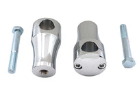 HARLEY 3 inch Solid Billet Riser Set Chrome Fits 0-  Custom, application for 1 handlebars"