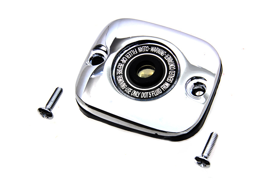 HARLEY Chrome Plated Handlebar Master Cylinder Cover fits 2002-2005 VRSC,  1996-2003 XL,  1996-2005 FXD,  1996-2005 FLST,  1996-2005 FXST,  1996-2004 FLT,