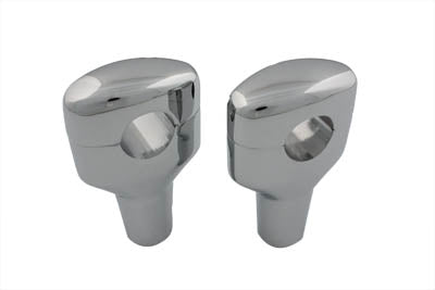 HARLEY Chrome 3-1/2 inch Short Riser Set fits 0-  Custom, application for 1-1/4 handlebars"