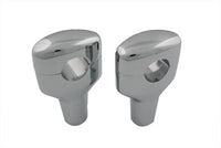 HARLEY Chrome 3-1/2 inch Short Riser Set fits 0-  Custom, application for 1-1/4 handlebars"