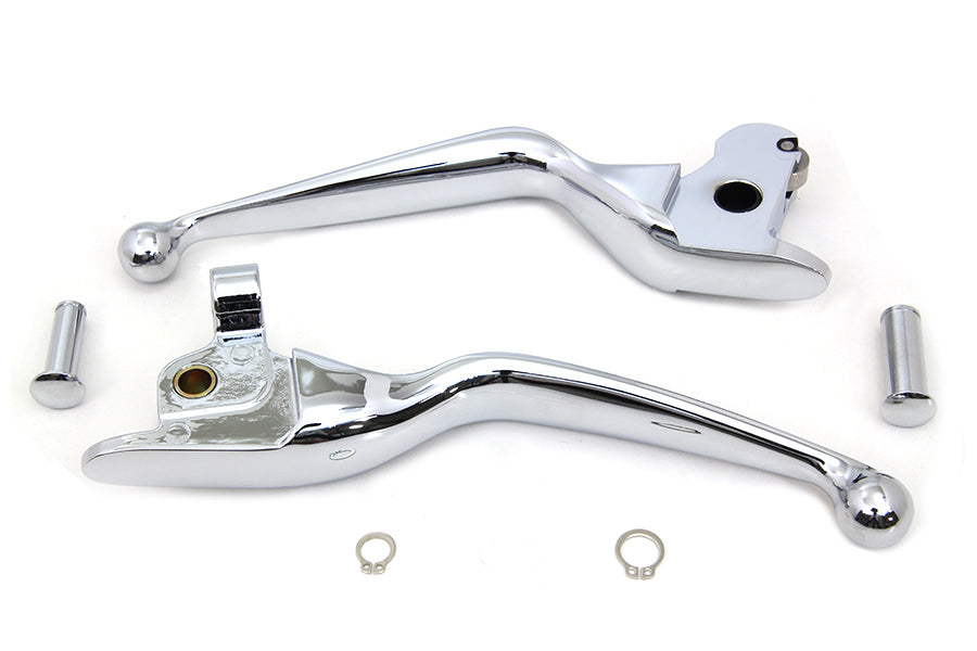 HARLEY Chrome Wide Tamer Hand Lever Set Fits 2014-2016 FLT,