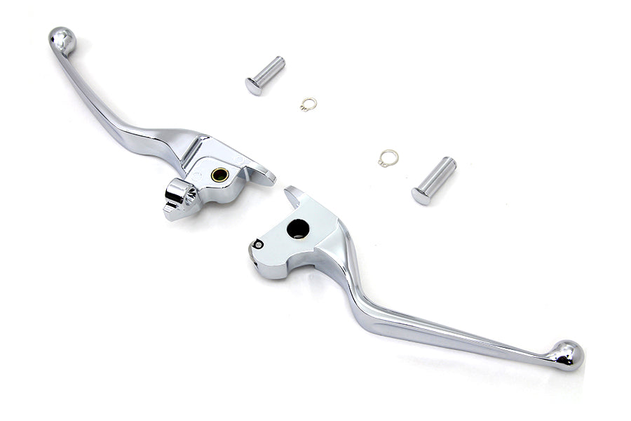 HARLEY Chrome Wide Tamer Hand Lever Set Fits 2014-2016 FLT,