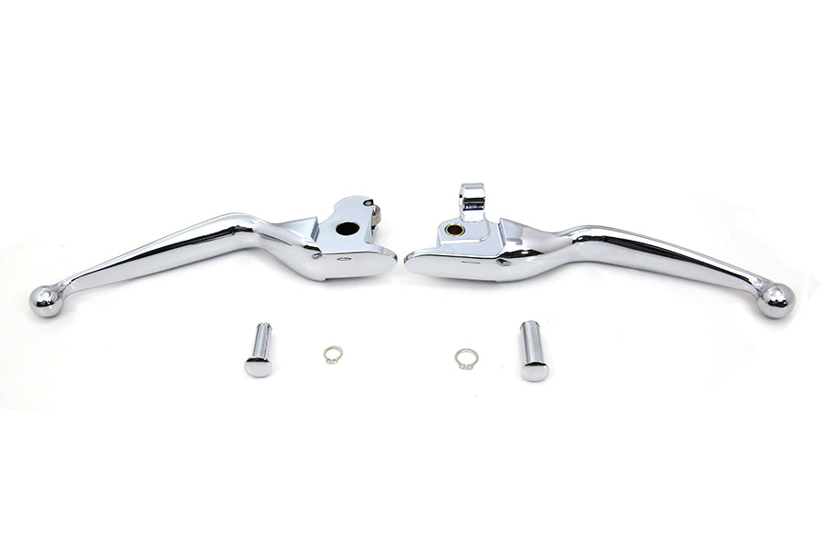 HARLEY Chrome Wide Tamer Hand Lever Set Fits 2014-2016 FLT,